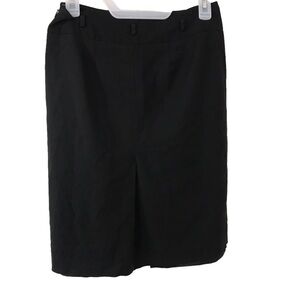 3/$15 Ann Taylor petite black wool blend midi skirt